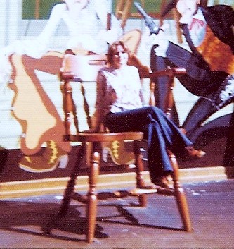 Lisa McPherson in a large chair